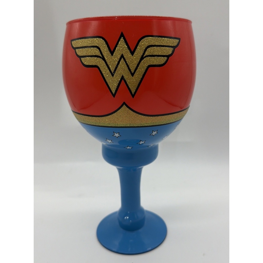 DC Comics Wonder‎ Woman Superhero Large 9" Goblet Water Wine Glass